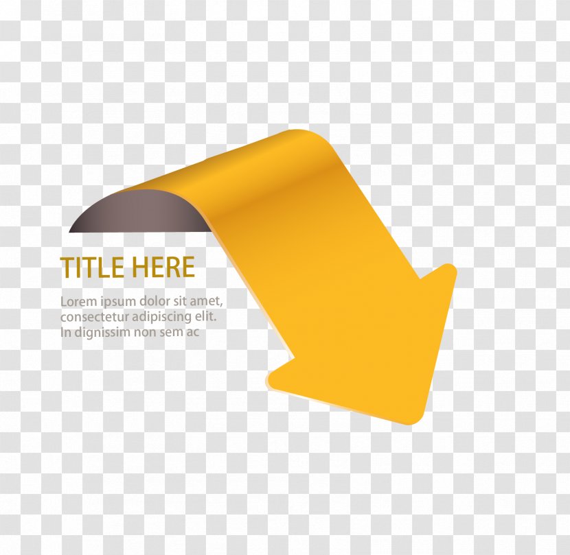 Euclidean Vector Arrow Download - Rectangle - Painted Yellow Label Transparent PNG