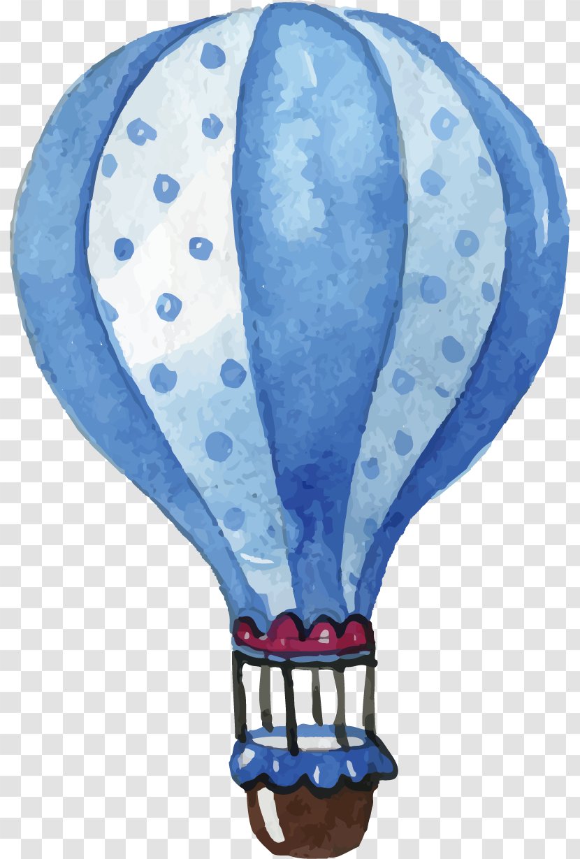 Watercolor Painting Toy Clip Art - Hot Air Ballooning - Balloon Vector Inkjet Printing Transparent PNG