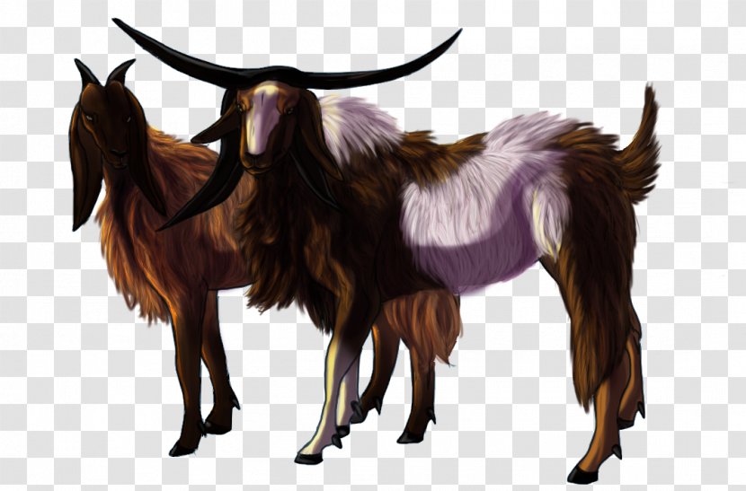 Goat Mustang Cattle Horn Mane - Horse Transparent PNG