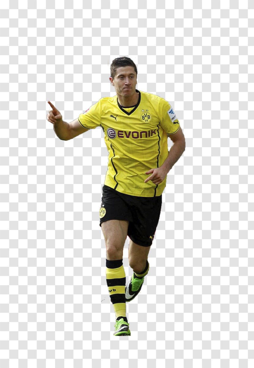 Team Sport T-shirt Football Player Yellow - Sportswear Transparent PNG