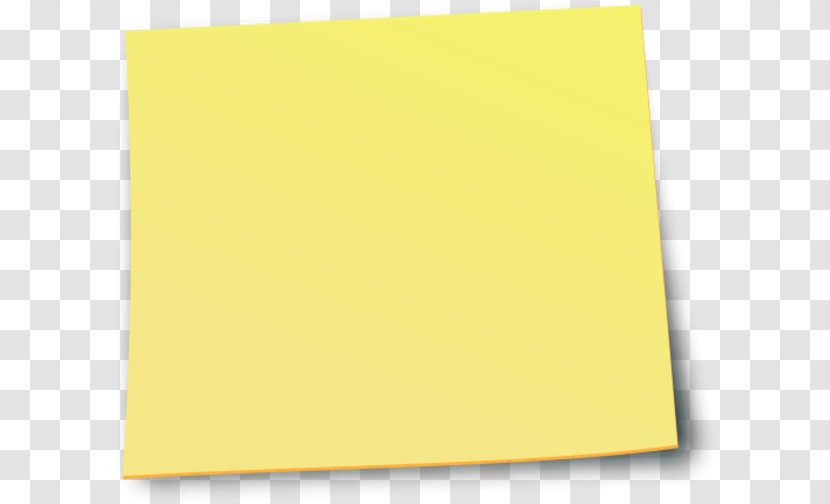 Paper Yellow Angle Square, Inc. - Sticky Cliparts Transparent PNG