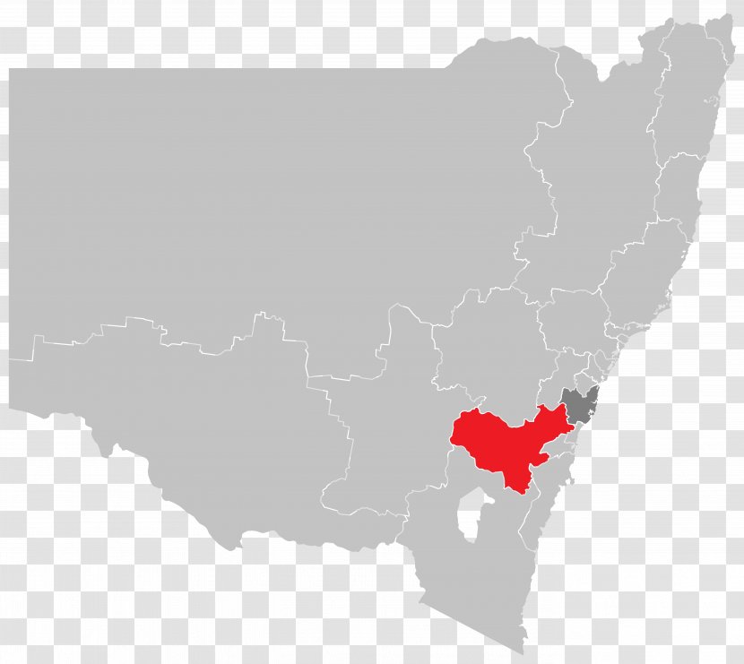 New South Wales Vector Map - Australia Transparent PNG