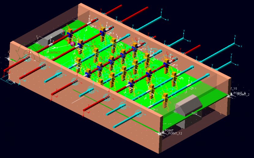 Mechatronics Simulation Video Game Mehrkörperdynamik - TABLE SOCCER Transparent PNG