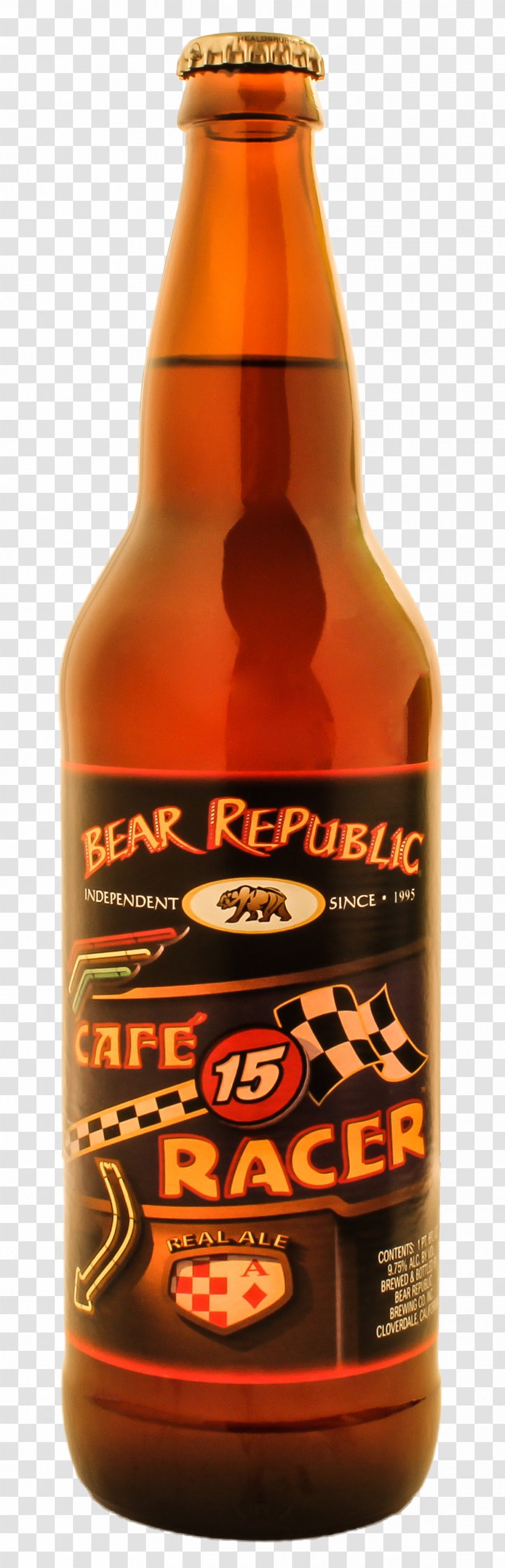 India Pale Ale Beer Bottle Liqueur - Cafe Racer Transparent PNG