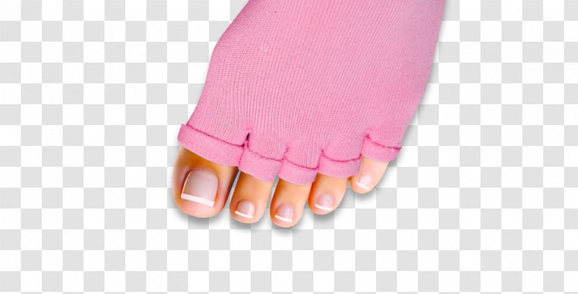 Sock Nail Pedicure Manicure Foot - Pink Transparent PNG