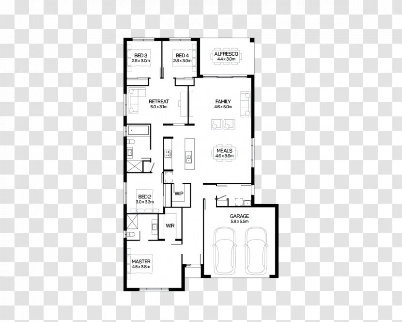 Floor Plan House Cranbourne North Interior Design Services - Diagram Transparent PNG