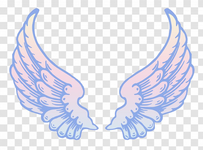 Angel Cartoon - Silhouette - Feather Wing Transparent PNG