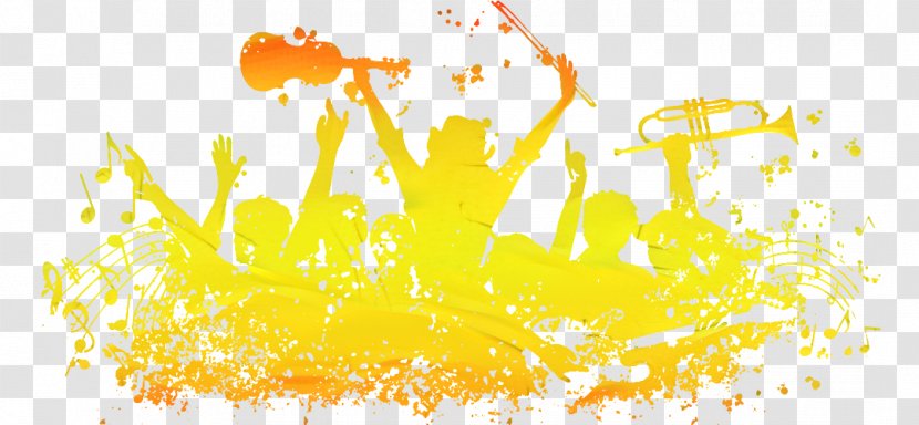 Music Festival Vector Graphics - Yellow Transparent PNG