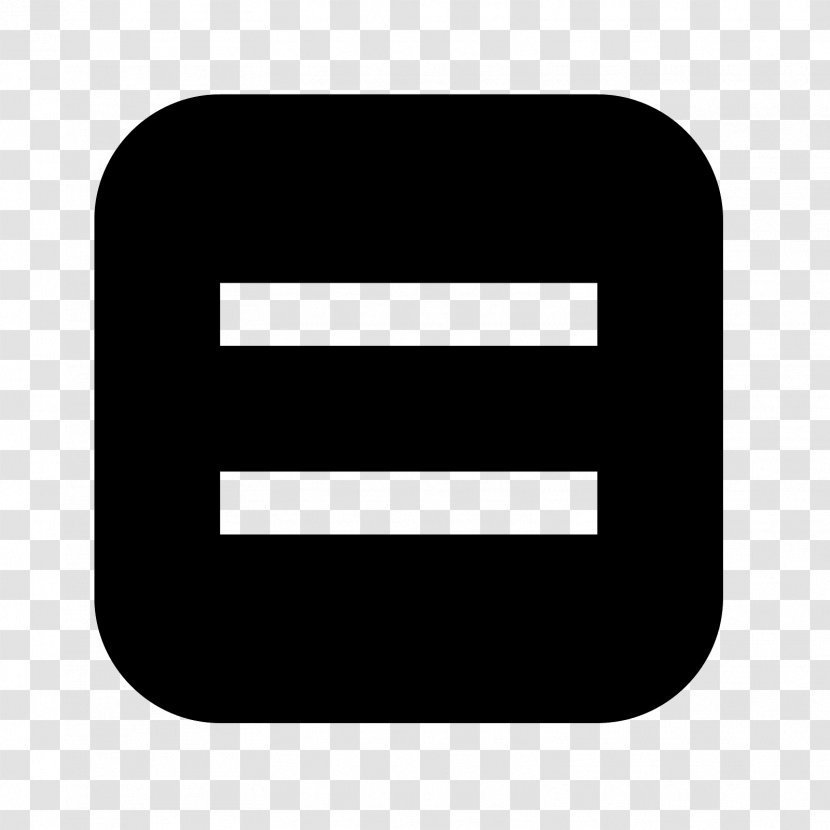 Symbol Equals Sign Clip Art - Rectangle - Euclidean Vector Transparent PNG