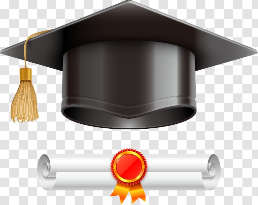 Graduation Ceremony Square Academic Cap Diploma Illustration - Royaltyfree - Vector Dr. And Certificate Transparent PNG