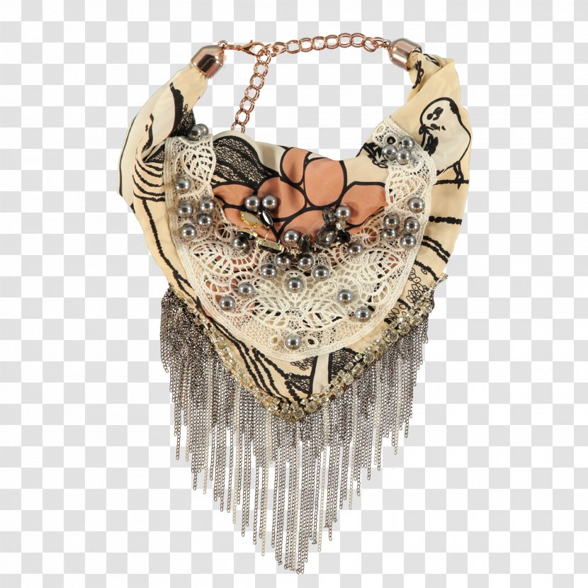 Necklace Lion Scarf Paisley Silk - Color Transparent PNG