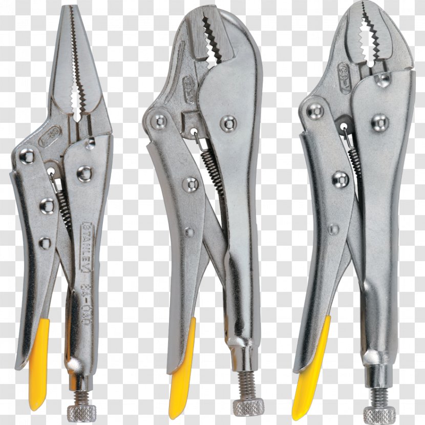 Locking Pliers Stanley Hand Tools Spanners Needle-nose - Tool Transparent PNG