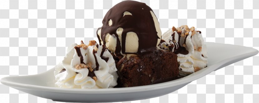 Sundae Chocolate Ice Cream Brownie - Hospitality Industry Transparent PNG