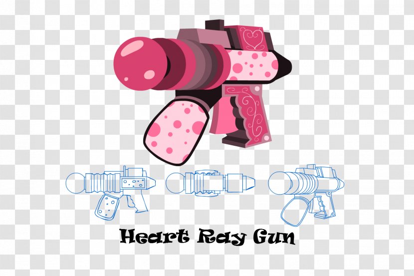 Raygun Weapon Pistol Cannon - Frame - Flamingo Transparent PNG