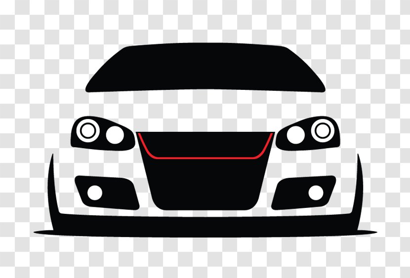 Volkswagen Golf GTI Car R32 - Black And White Transparent PNG