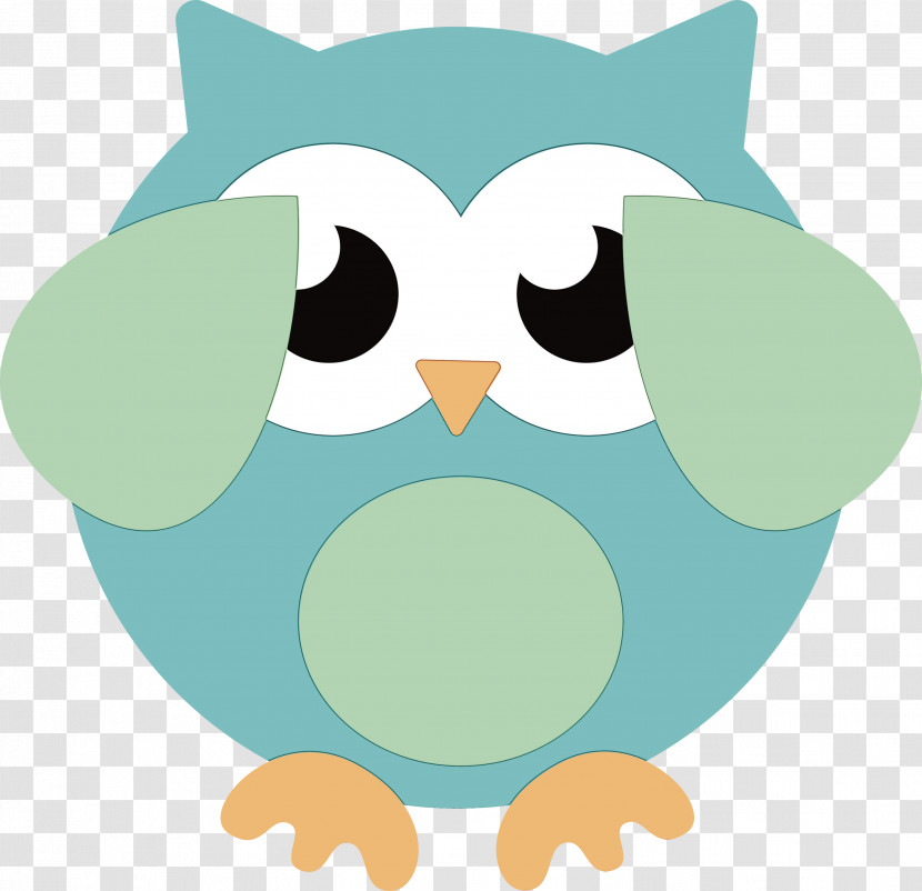 Birds Green Cartoon Beak Owl M Transparent PNG
