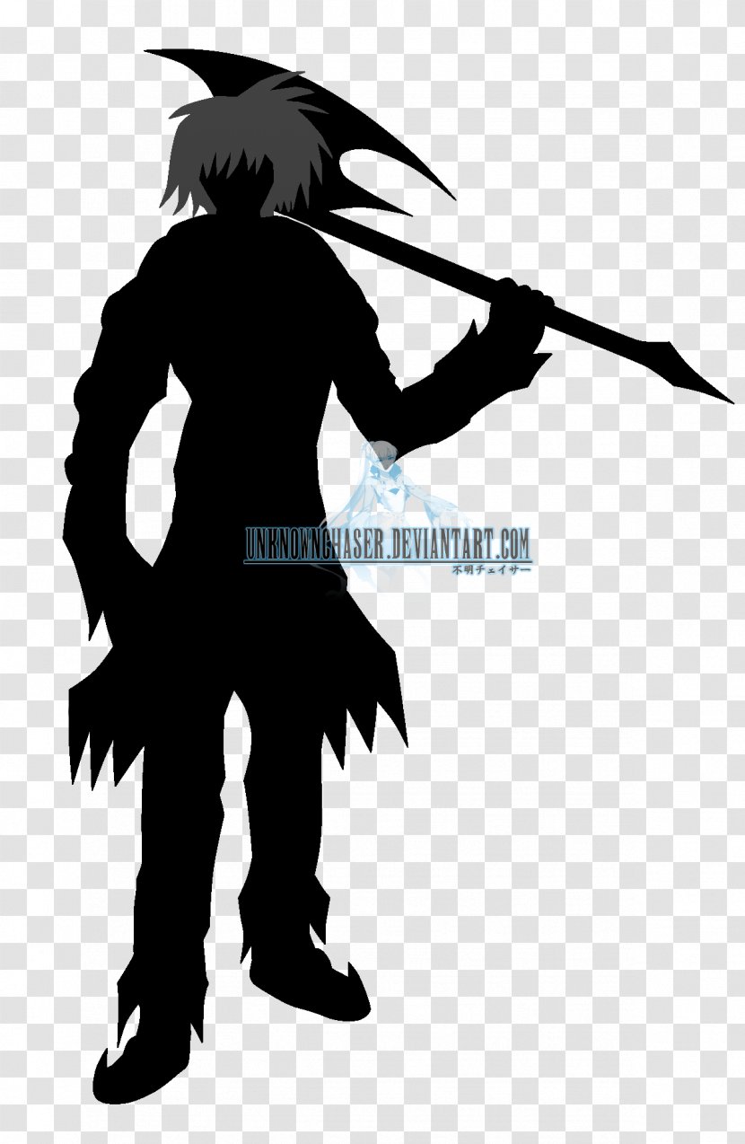 Black Silhouette White - Fictional Character Transparent PNG