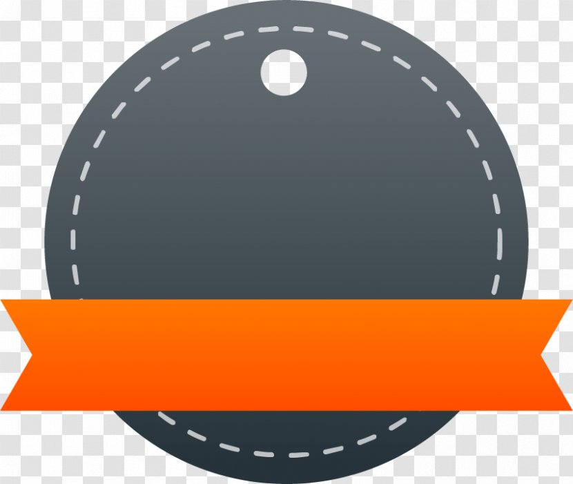 Adobe Illustrator - Orange - Round Ribbon Border Transparent PNG