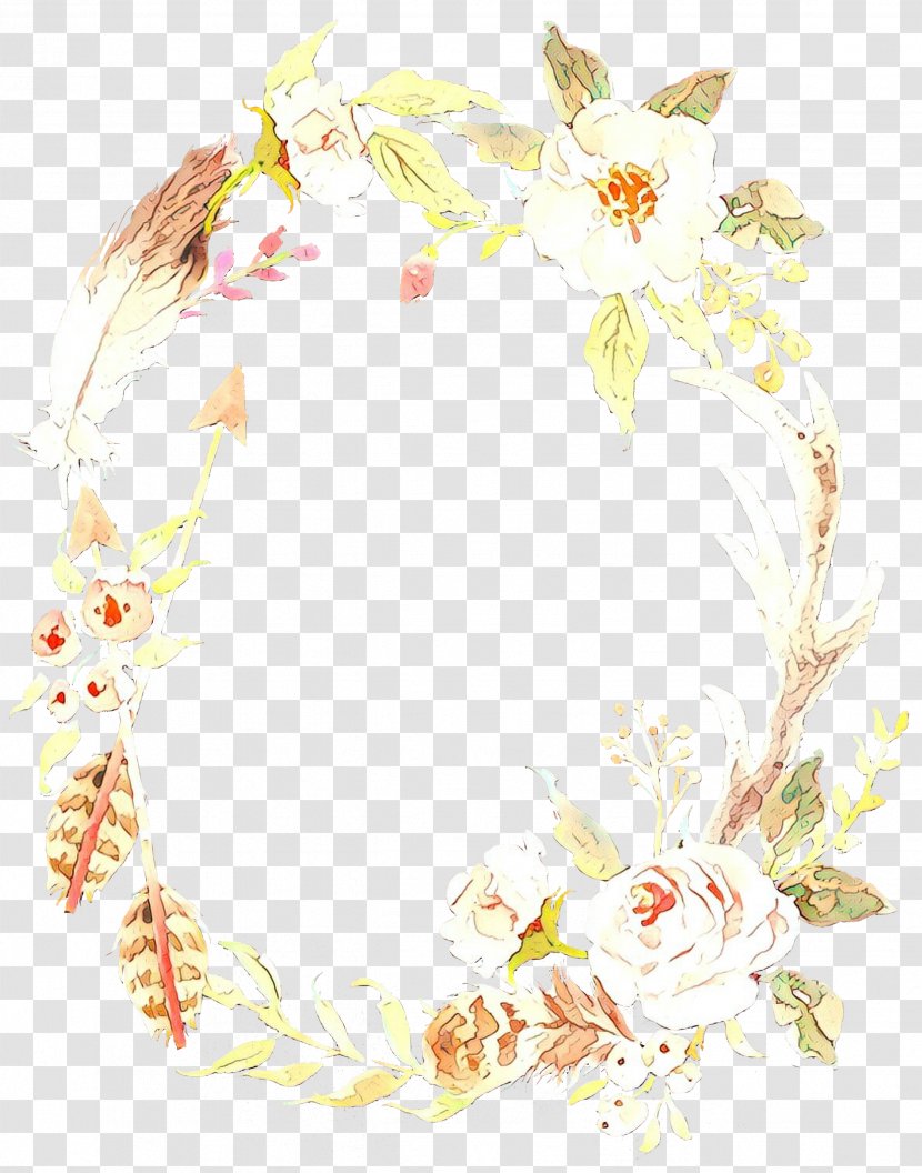 Wreath Floral Design Flower Image - Ve - Picture Frames Transparent PNG
