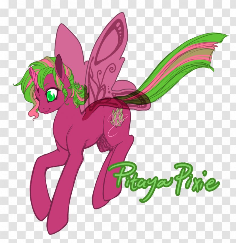 Pony Horse Fairy Clip Art - Pink M - Pitaya. Transparent PNG