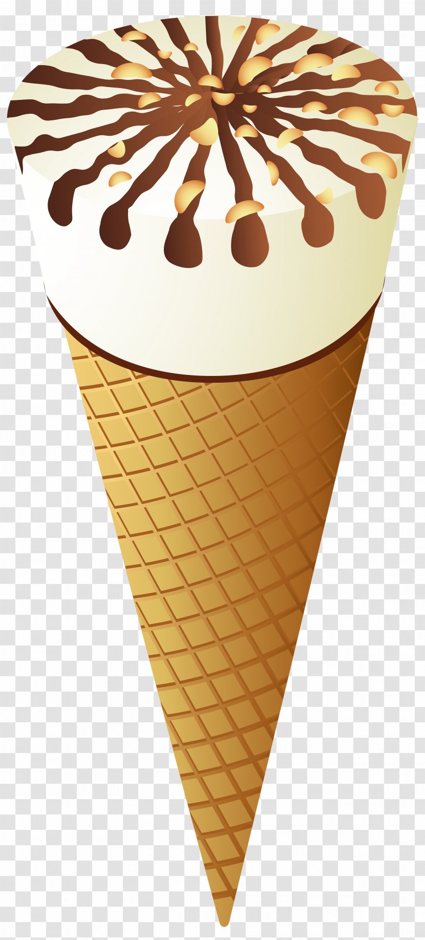 Ice Cream Cones Snow Cone Sundae Chocolate - Wafer Transparent PNG