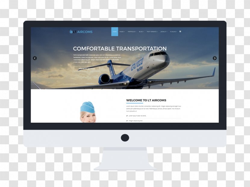 Bombardier CRJ700 Series Canadair Regional Jet Computer Monitors Output Device - Display - Bluewave Transportation Pte Ltd Transparent PNG