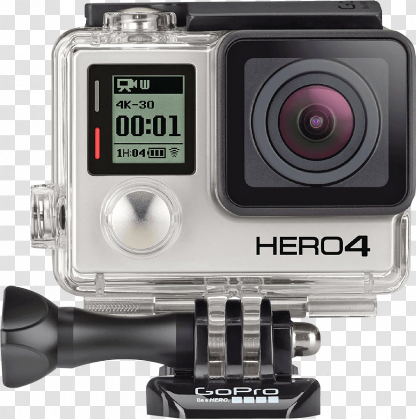 GoPro Hero 4 HERO4 Black Edition Action Camera - Mirrorless Interchangeable Lens Transparent PNG
