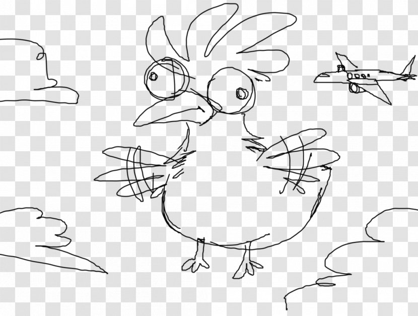 Duck Chicken Cygnini Water Bird - Frame - Sketch Transparent PNG