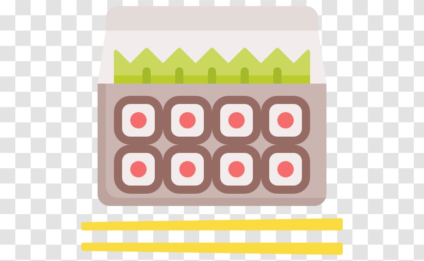 Food Pattern - Rectangle - Sushi Takeaway Transparent PNG