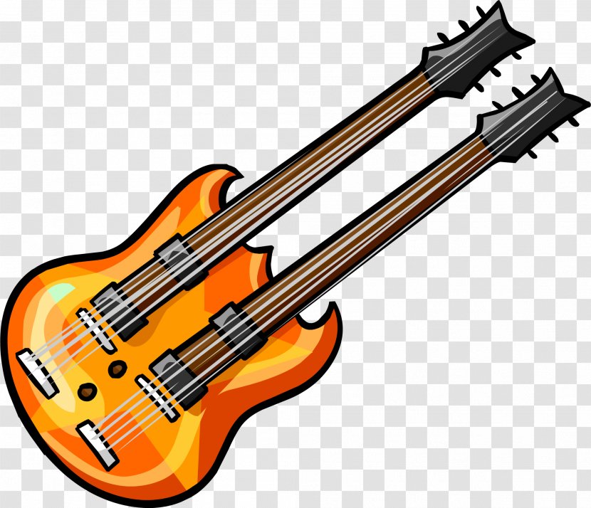 Bass Guitar Musical Instruments Electric - Flower Transparent PNG