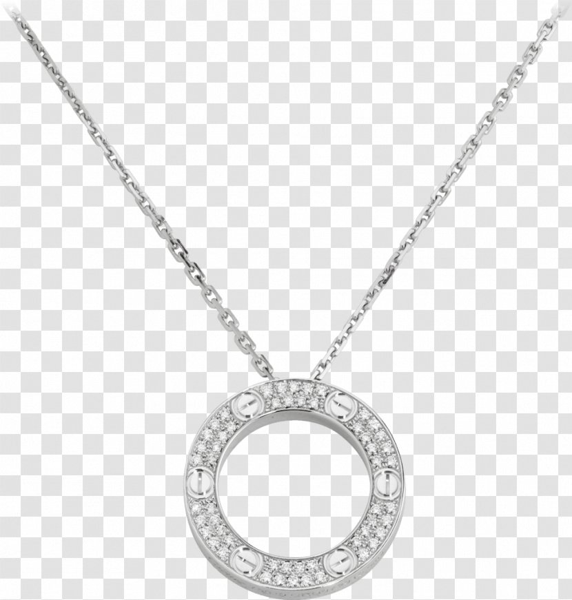 Necklace Locket Love Bracelet Cartier Diamond - Chuckle Badge Transparent PNG