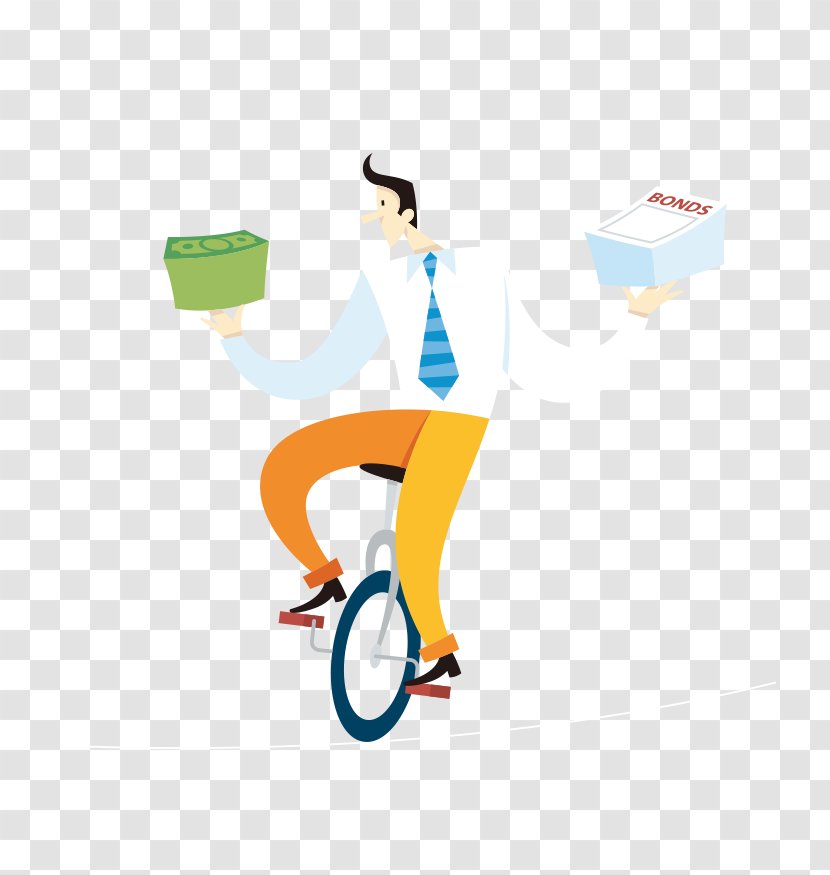 Personal Finance Time Deposit Investment Risk - Art - Bicycle Characters Vector Transparent PNG