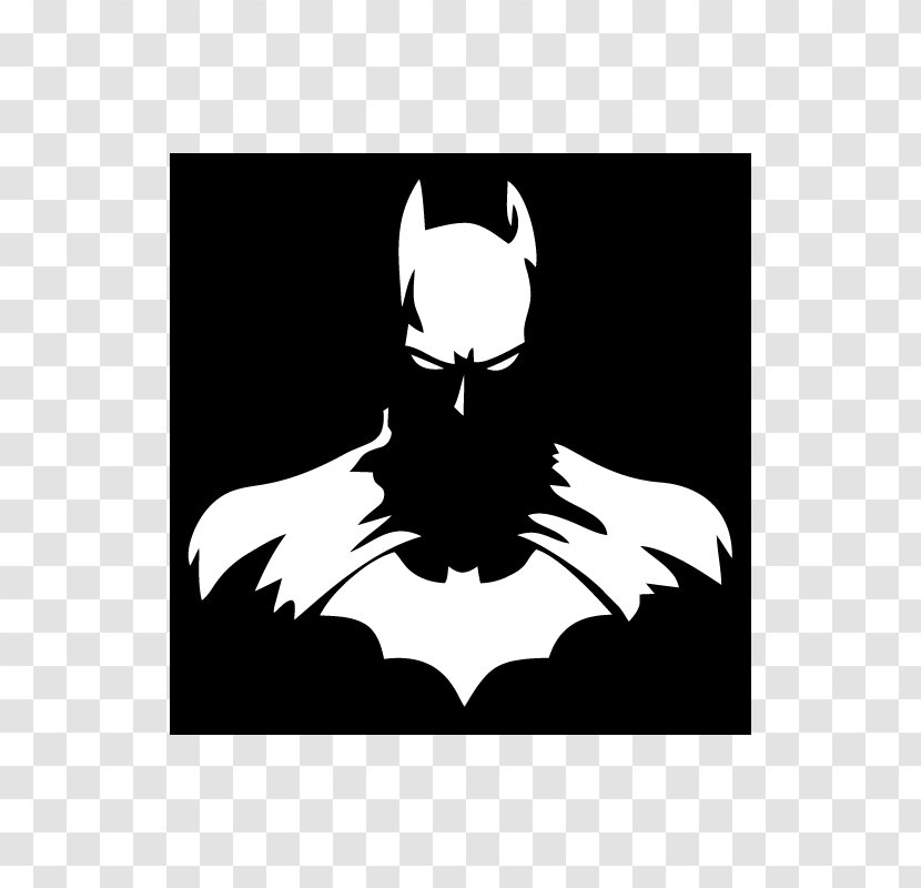 Becoming Batman Stencil Wonder Woman Joker - Bat Transparent PNG
