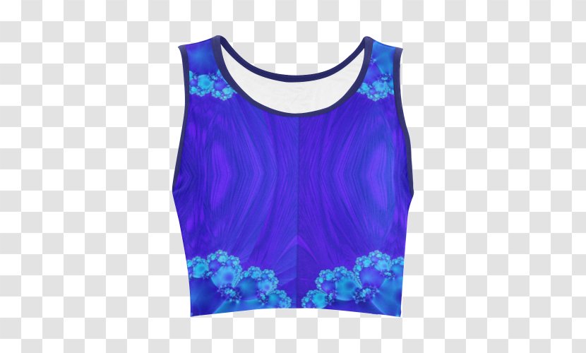 T-shirt Clothing Blue Crop Top Sleeveless Shirt - Veiled Woman Contemplate Transparent PNG