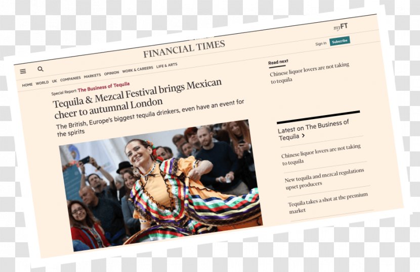 Mezcal Tequila Advertising Financial Times Finance - October Beer Fest Transparent PNG