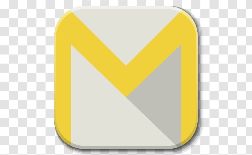 Triangle Symbol Yellow Sign - Apps Email Client Android Transparent PNG