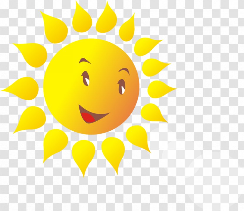 Smiley Cartoon Clip Art - Sun Transparent PNG