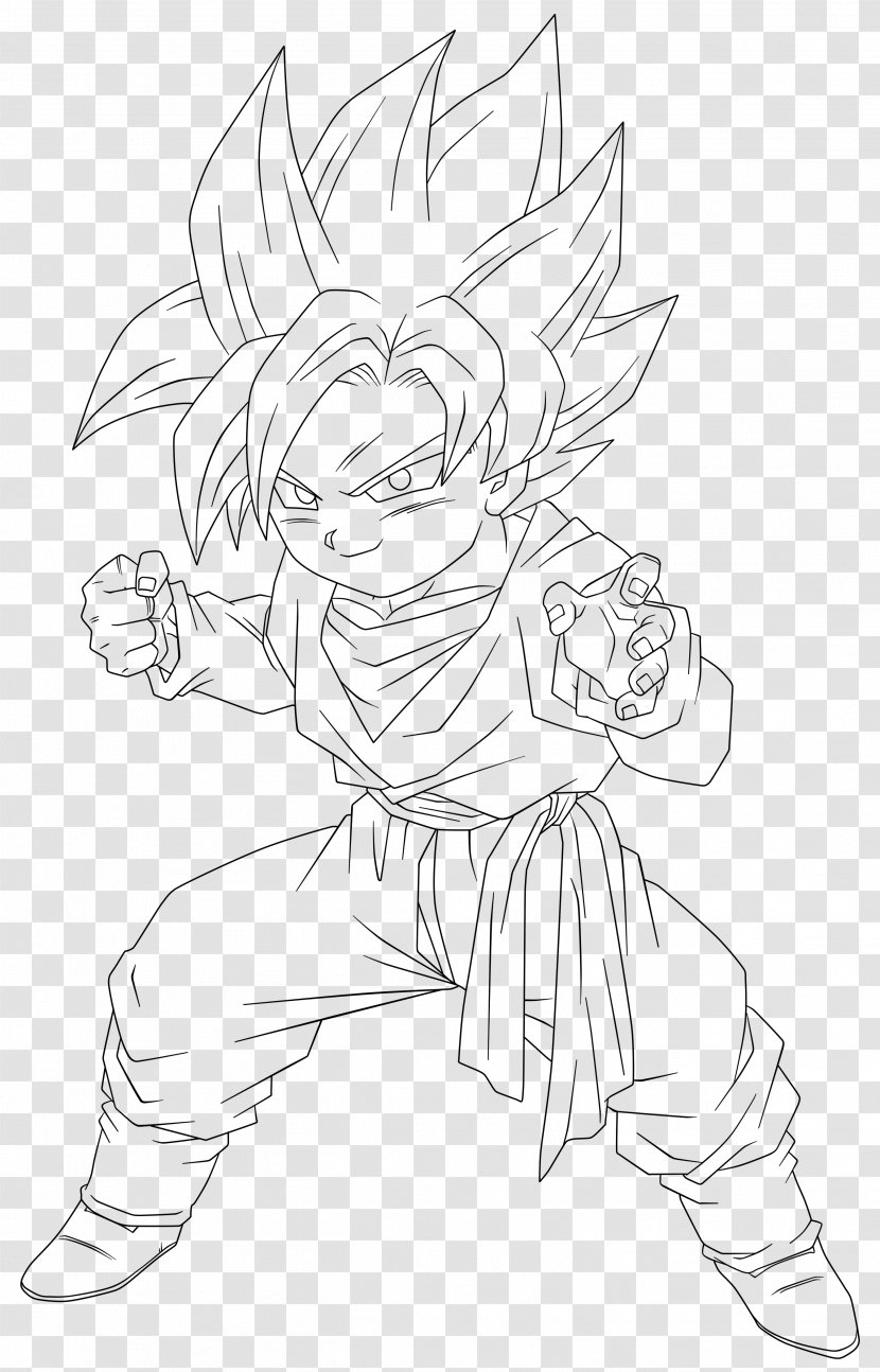 Gotenks Trunks Goku Vegeta - Dragon Drawing Transparent PNG