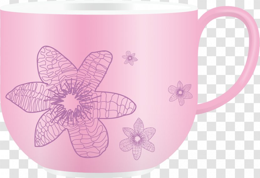 Coffee Cup Graphic Design - Glass - Pattern Transparent PNG