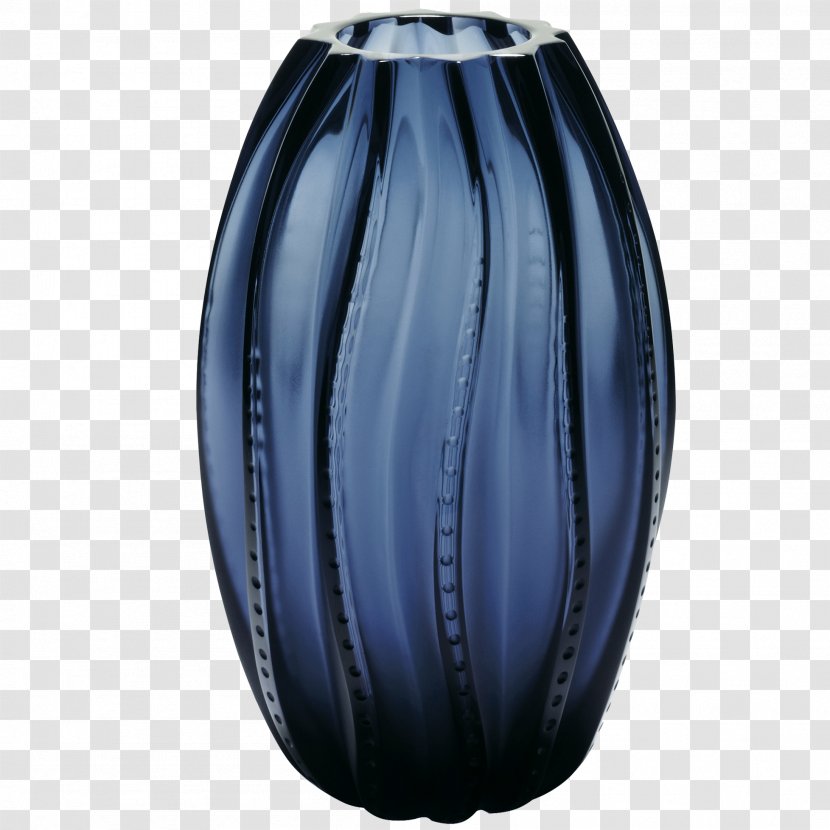 Vase Lalique Glass Art Cobalt Blue Transparent PNG