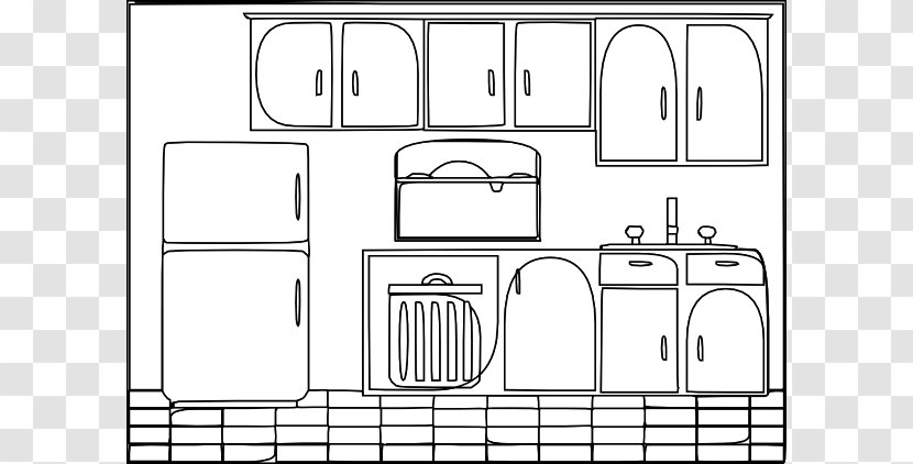 Kitchen Black And White Free Content Clip Art - Flower - Firewall Cliparts Transparent PNG