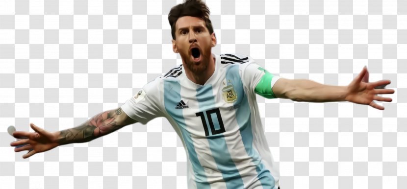 Messi Cartoon - Sticker - Top Thumb Transparent PNG