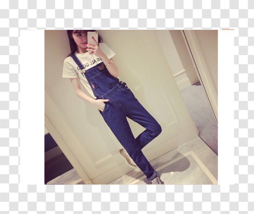 Jeans Waist Denim Overall Braces - Silhouette Transparent PNG