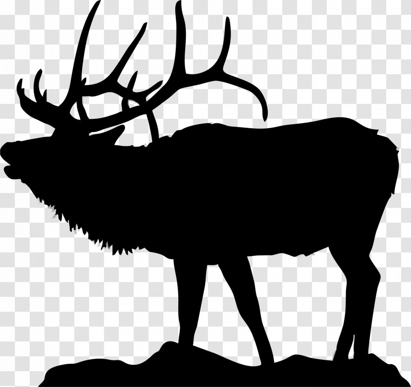 Elk Deer Moose Clip Art - Reindeer - Antler Transparent PNG