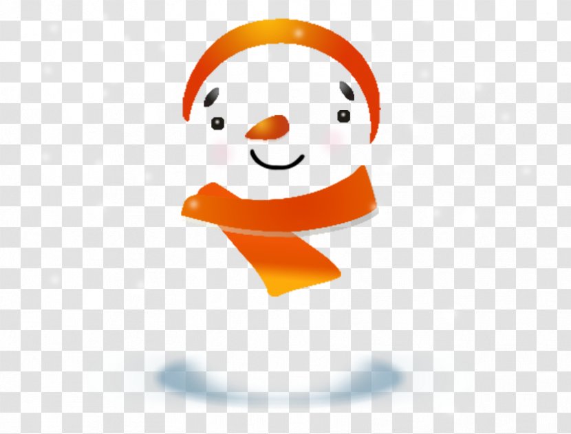 Snowman Download - Orange - Transparent Transparent PNG