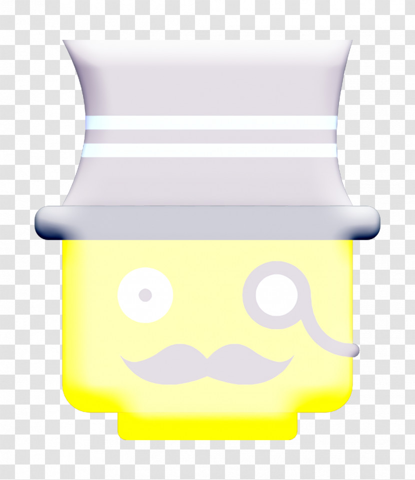 Emoticon Set Icon Lego Icon Gentleman Icon Transparent PNG