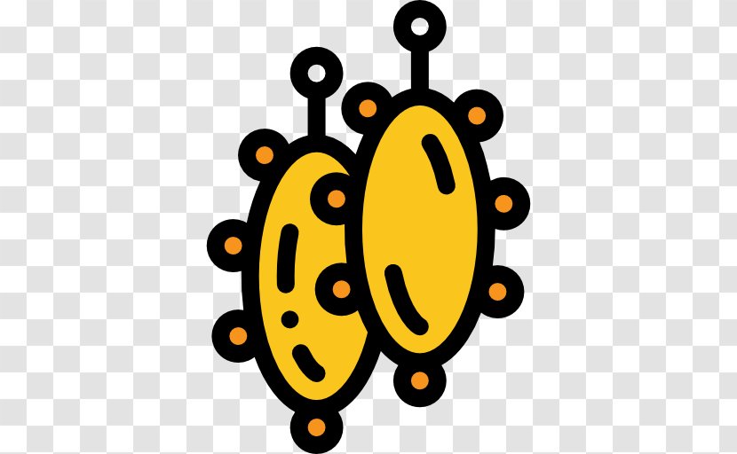 Smiley Insect Line Clip Art - Yellow Transparent PNG