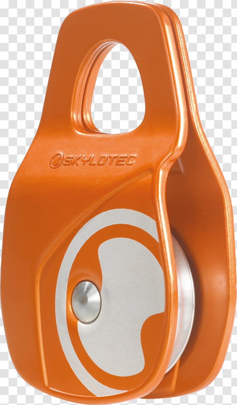 Skylotec H-067 Pulley Standard Roll Rope Carabiner - Orange Transparent PNG