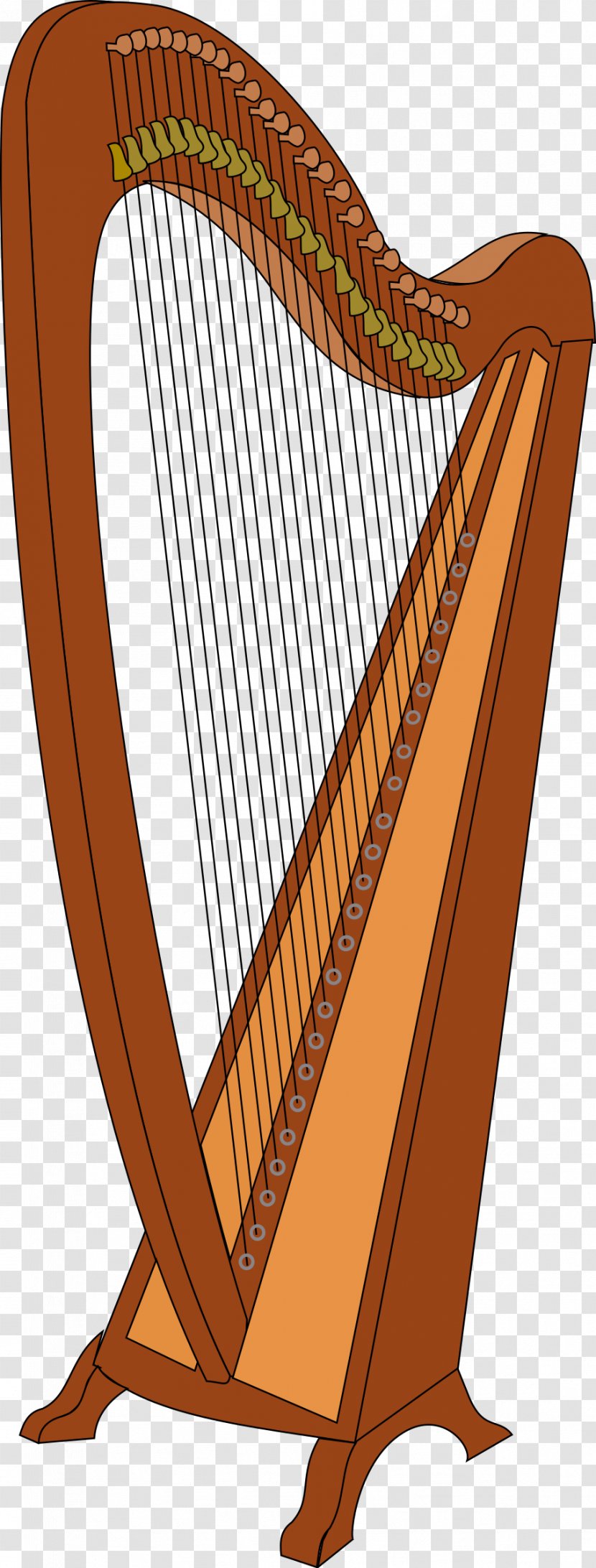 Harp Clip Art - Cartoon Transparent PNG