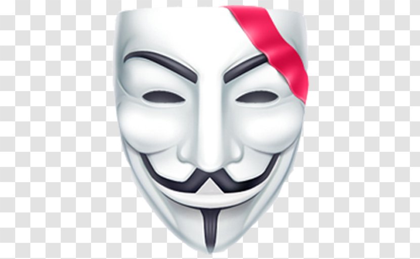 YouTube Guy Fawkes Mask V For Vendetta Anonymous - Face - Youtube Transparent PNG